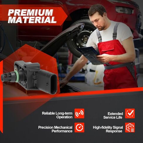 MAP Sensor Manifold Absolute Pressure: Compatible with Audi A4 2021-23 L4 2.0L, A5 2021-23 L4 2.0L, Q5 2018-23 L4 2.0L; VW Atlas 2018-23 L4 2.0L, Golf 2015-19 L4 1.8L, GTI 2015-23 L4 2.0L in Kuwait