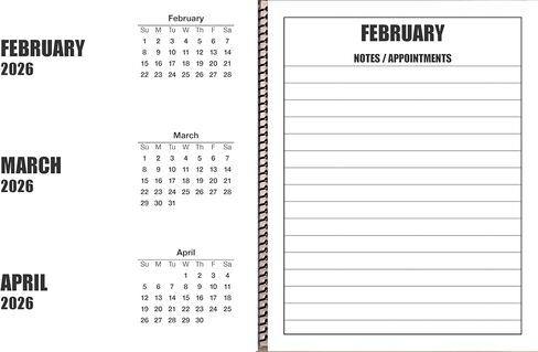 تقويم مكتبي كبير الحجم مطبوع لمدة 19 شهرًا | يناير 2026 إلى يوليو 2027 in Kuwait