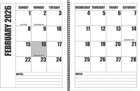 تقويم مكتبي كبير الحجم مطبوع لمدة 19 شهرًا | يناير 2026 إلى يوليو 2027 in Kuwait