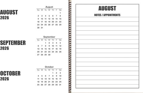 تقويم مكتبي كبير الحجم مطبوع لمدة 19 شهرًا | يناير 2026 إلى يوليو 2027 in Kuwait