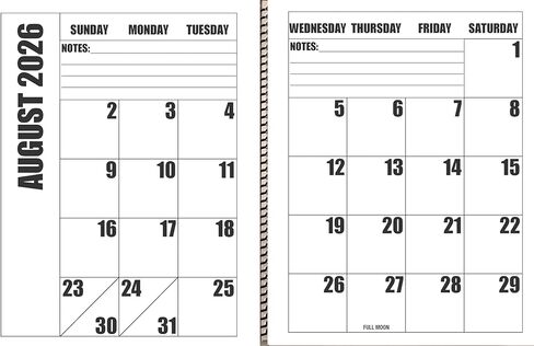 تقويم مكتبي كبير الحجم مطبوع لمدة 19 شهرًا | يناير 2026 إلى يوليو 2027 in Kuwait