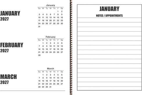 تقويم مكتبي كبير الحجم مطبوع لمدة 19 شهرًا | يناير 2026 إلى يوليو 2027 in Kuwait