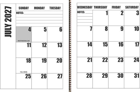 تقويم مكتبي كبير الحجم مطبوع لمدة 19 شهرًا | يناير 2026 إلى يوليو 2027 in Kuwait