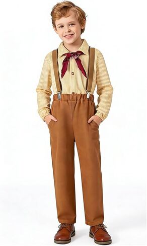 Boys Pioneer Dress Up Kids Colonial Villager Outfits in Kuwait