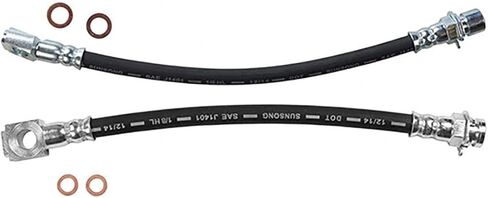 2PC Rear Brake Hose Rear Brake Line Replacement Brake Hydraulic Hose HZGEBTECH For Chevrolet S10 1998-2003 For Chevy S10 1998-2003 For GMC Sonoma 1998-2003 in Kuwait