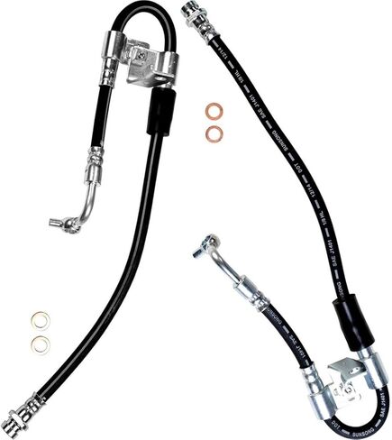 2X Brake Hose Front Brake Line Replacement Brake Hydraulic Hose - Front Left and Right fits Hyundai Elantra 2011 fits Hyundai Elantra fits Hyundai Veloster 2012 fits Hyundai Elantra 2013 in Kuwait