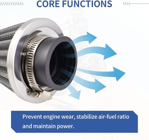 Universal Air Filter Fit for 50cc 70cc 90cc 110cc 125cc 150cc 200cc Motorcycle for Dirt Pocket Bikes ATVs Pit Bikes, Scooters and Mopeds (35MM) in Kuwait