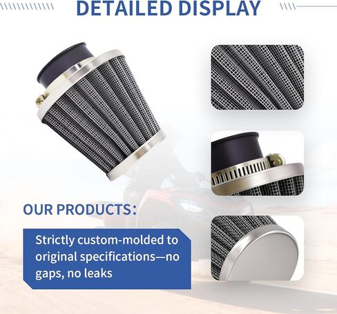Universal Air Filter Fit for 50cc 70cc 90cc 110cc 125cc 150cc 200cc Motorcycle for Dirt Pocket Bikes ATVs Pit Bikes, Scooters and Mopeds (35MM) in Kuwait