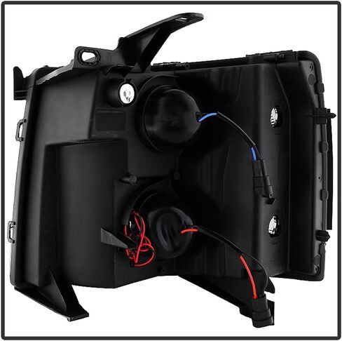 ACANII - For 2007-2013 Chevy Silverado 1500 2500 3500 Black Smoked LED Tube Projector Headlights Pair Set Left+Right in Saudi Arabia