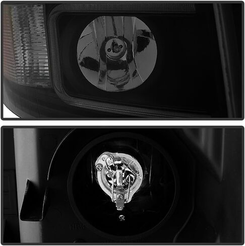 ACANII - For 2007-2013 Chevy Silverado 1500 2500 3500 Black Smoked LED Tube Projector Headlights Pair Set Left+Right in Saudi Arabia