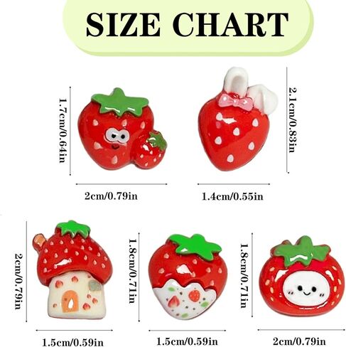 30 PCS Cute Push Pins, Five Mixed Strawberry Themed Thumbtacks, Used for Advertising Decoration Push Pins, Suitable for Photo Wall Nails, Soft Wood Board Paper, Featured Wall Whiteboards in Saudi Arabia