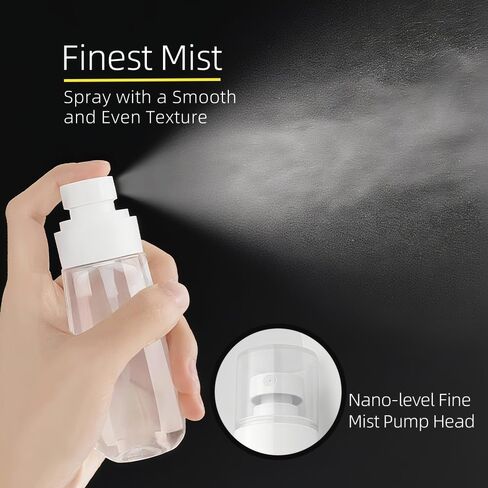 3 Pack Mini Spray Bottles 2oz / 60ml, Fine Mist Water Spray Bottle Leak Proof, Refillable Travel Bottles for Toner, Cosmetics & Hair Care in Saudi Arabia