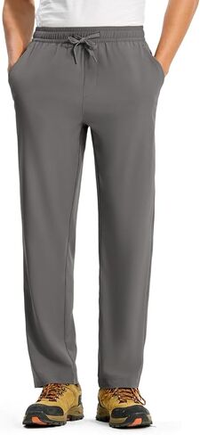 Rdruko Men's Sweatpants Lightweight Quick Dry Workout Joggers Running Gym Athletic Track Pants with Pockets in Saudi Arabia