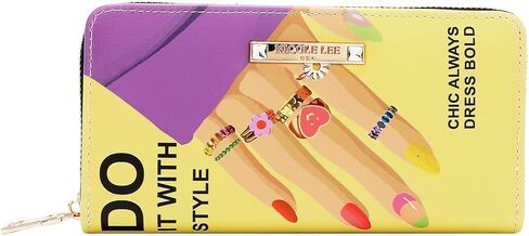 Nicole Lee 3 Piece Handbag Set (Handbag, Crossbody, Wallet), Vegan Leather (NAIL POLISH) in Saudi Arabia