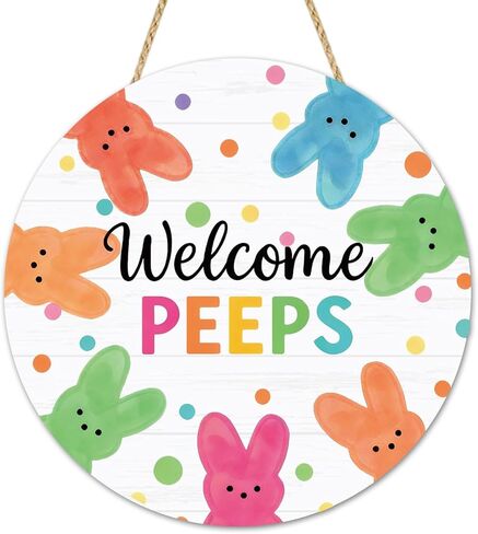 علامات باب خشبية للترحيب بباب عيد الفصح، زينة باب عيد الفصح، علامات ديكور أرنب الترحيب، شماعات باب عيد الفصح الربيعي، لوحة للجدار المنزلي، إكليل المزرعة، ديكورات الربيع الداخلية والخارجية in Kuwait