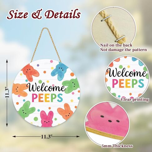 علامات باب خشبية للترحيب بباب عيد الفصح، زينة باب عيد الفصح، علامات ديكور أرنب الترحيب، شماعات باب عيد الفصح الربيعي، لوحة للجدار المنزلي، إكليل المزرعة، ديكورات الربيع الداخلية والخارجية in Kuwait