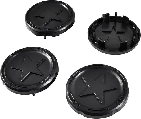 Wheel Center Caps for Can-Am Maverick R/R MAX 2024-2025 Accessories, 4 Piece Black ABS Plastic Dust Tire Wheel Hub Caps, Center Hub Rim Cap Covers with Star Pattern Design in Saudi Arabia