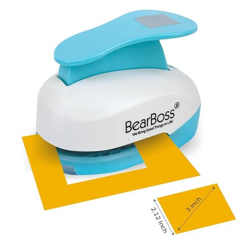 BearBoss 5 Star Paper Punch, Handmade Scrapbook Paper Puncher, Different Size of Scrapbooking Punches Crafting Designs for Office Supplies, Card Making, DIY Albums Photos, Classic White in Saudi Arabia