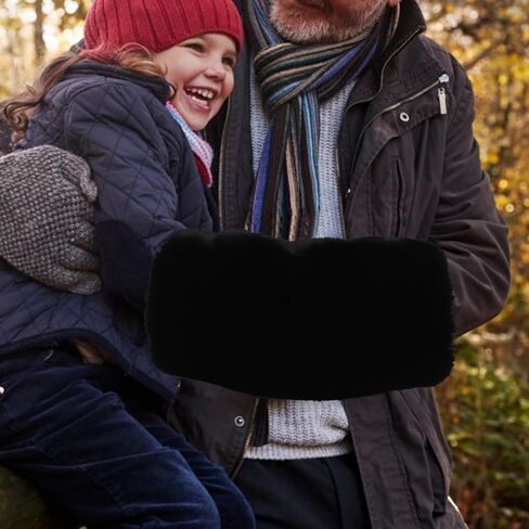 BESPORTBLE Unisex Faux Fur Hand Muff Winter Warm Arm and Hand Warmer Plush Muffler Thickened Comfortable Warm Winter for Women Girls Men Cold Weather in Saudi Arabia