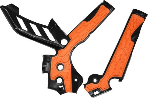 Motorcycle Frame Guards Motocross X-Grip Frame Protection Cover For KTM XCW XCFW SX SXF EXC EXCF distintivo(Black Orange) in Saudi Arabia