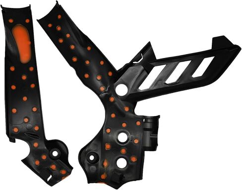 Motorcycle Frame Guards Motocross X-Grip Frame Protection Cover For KTM XCW XCFW SX SXF EXC EXCF distintivo(Black Orange) in Saudi Arabia