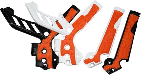 Motorcycle Frame Guards Motocross X-Grip Frame Protection Cover For KTM XCW XCFW SX SXF EXC EXCF distintivo(Black Orange) in Saudi Arabia