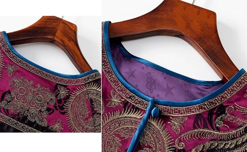 HangErFeng Women's Silk Jacquard Embroidered Chinese Jacket 343 in Kuwait