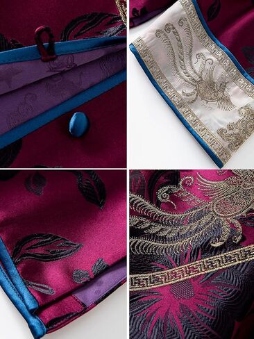 HangErFeng Women's Silk Jacquard Embroidered Chinese Jacket 343 in Kuwait