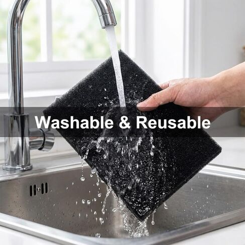 Air Filter Foam Sheet Material Replacement,Universal Filter Foam for UNI 12" x 24" x 3/8"40PPI,Reusable Air Filter for Cutting and Fitting Purifier,Aquarium, Fish Tank, Air Conditioner in Kuwait