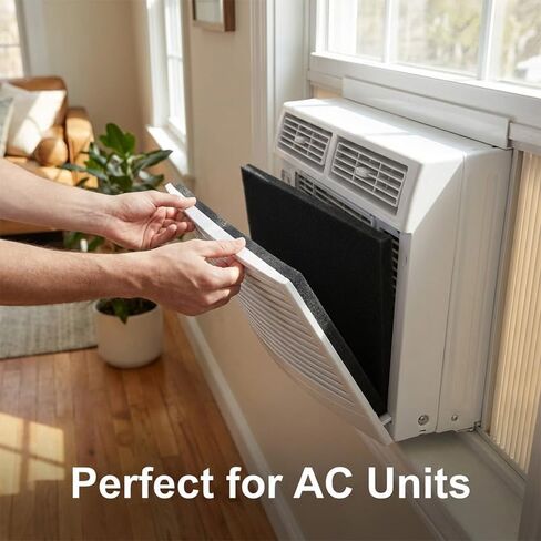 Air Filter Foam Sheet Material Replacement,Universal Filter Foam for UNI 12" x 24" x 3/8"40PPI,Reusable Air Filter for Cutting and Fitting Purifier,Aquarium, Fish Tank, Air Conditioner in Kuwait