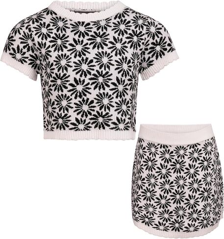 Vince Camuto Clothes Girls’ 2-Piece Sweater Skirt Set with Knit Top & Skirt – Toddler, Little & Big Girls Sizes (2T-12) in Saudi Arabia