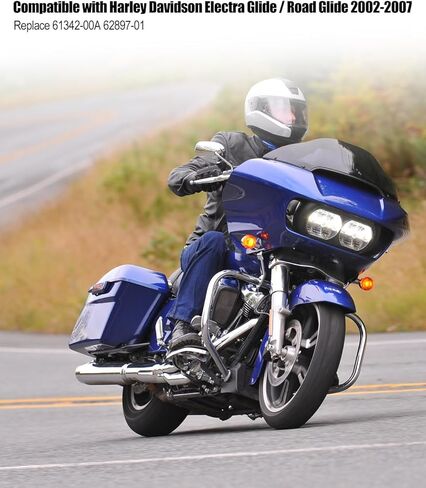 طقم فلتر الوقود يناسب Harley Davidson Electra Glide Road Glide Softail Road King 2002-2007 استبدال #61342-00A 61001-01 62897-01A، مع حلقة دائرية ومشابك in Saudi Arabia