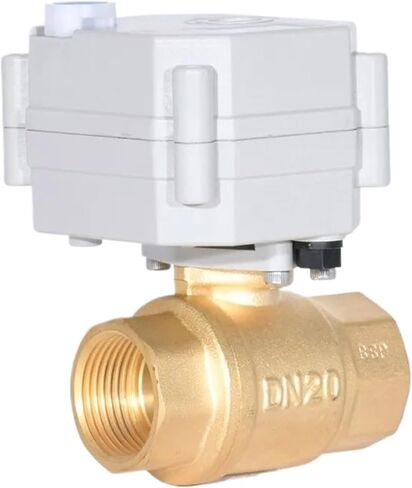DN8-DN32 1/4 "-1 1/4" صمام كروي نحاسي ثنائي الاتجاه مع تجاوز يدوي 9-24VAC / DC صمام كهربائي NO / NC (DN10، NPT_CR303) in Saudi Arabia