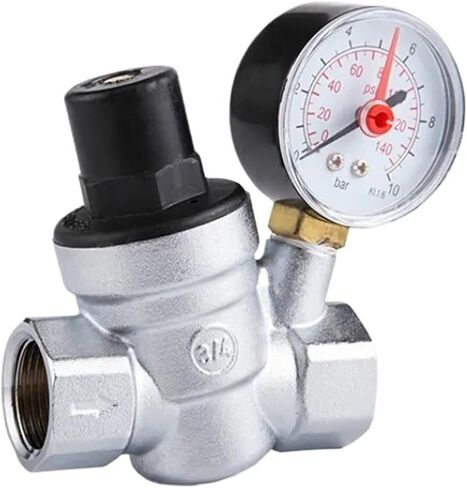 DN15 DN20 منظم ضغط الماء بصمام تخفيض الضغط مزود بمقياس للضغط in Saudi Arabia