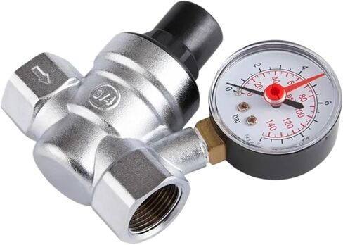 DN15 DN20 منظم ضغط الماء بصمام تخفيض الضغط مزود بمقياس للضغط in Saudi Arabia