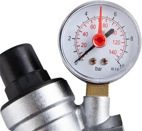 DN15 DN20 منظم ضغط الماء بصمام تخفيض الضغط مزود بمقياس للضغط in Saudi Arabia