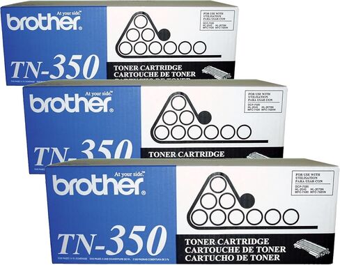 خرطوشة حبر سوداء أصلية من Brother، TN350، حبر أسود بديل، سعة صفحة تصل إلى 2500 صفحة in Saudi Arabia