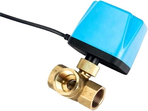 1/2 "3/4" 1 "2" صمام كروي مزود بمحرك ثلاثي الاتجاه 220 فولت 12 فولت 24 فولت 2 سلك صمام كروي كهربائي نحاسي (1-1/4 بوصة، 24VDC_مفتوح بشكل طبيعي) in Saudi Arabia
