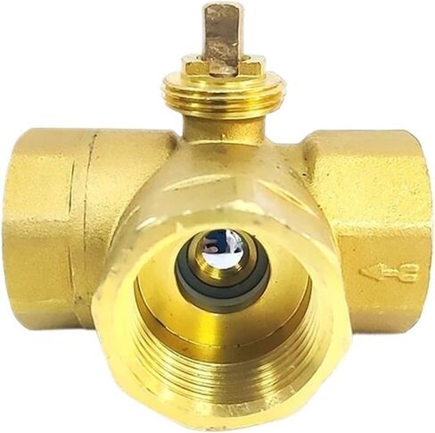 3 Way DN32 Electric Motorized Thread Brass Ball Valve Body in Saudi Arabia