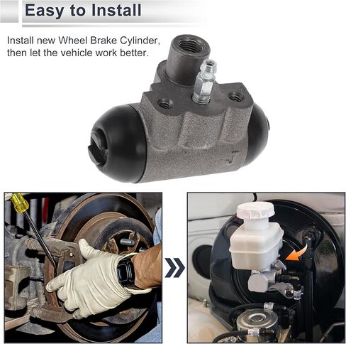 Rear Brake Wheel Cylinder for Nissan Versa 2009-2011 Durable Drum Brake Cylinder No.44100ED010 Aluminum Alloy 1 Pcs in Saudi Arabia