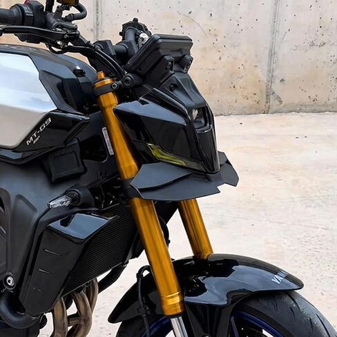 IZX Front Spoiler Kit Fits for MT-09 MT09 SP 2024 2025 Motorcycle Black Front Downforce Spoiler Winglet Aerodynamic Wing Kit Spoiler in Kuwait