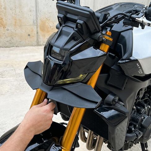 IZX Front Spoiler Kit Fits for MT-09 MT09 SP 2024 2025 Motorcycle Black Front Downforce Spoiler Winglet Aerodynamic Wing Kit Spoiler in Kuwait