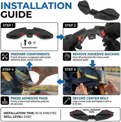 IZX Front Spoiler Kit Fits for MT-09 MT09 SP 2024 2025 Motorcycle Black Front Downforce Spoiler Winglet Aerodynamic Wing Kit Spoiler in Kuwait