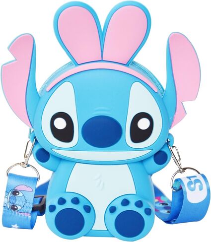 حقيبة يد Kawaii Crossbody مع حزام كتف قابل للتعديل، سحاب لطيف صغير أنيمي عملة محفظة محفظة حقيبة الكتف عملة الحقيبة الملحقات حقيبة المال لهدايا عيد الميلاد - الوردي in Saudi Arabia