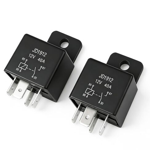 JD1912 Automotive Relay 4-Pin 40A 12V SPST Car Truck Van Motorcycle Boat Relay，5 Pack in Saudi Arabia