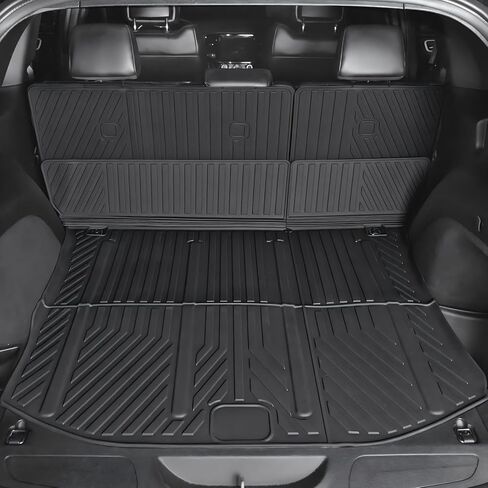 Cargo Mat for Jeep Grand Cherokee 2011-2022 (Not for WL), Full Coverage All Weather TPE Protector Cargo Mat with Backrest Mat Trunk Mat Cargo Liner for Jeep Grand Cherokee Accessories in Kuwait