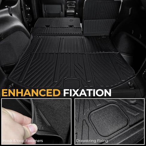 Cargo Mat for Jeep Grand Cherokee 2011-2022 (Not for WL), Full Coverage All Weather TPE Protector Cargo Mat with Backrest Mat Trunk Mat Cargo Liner for Jeep Grand Cherokee Accessories in Kuwait