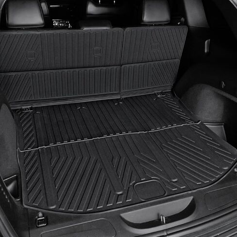 Cargo Mat for Jeep Grand Cherokee 2011-2022 (Not for WL), Full Coverage All Weather TPE Protector Cargo Mat with Backrest Mat Trunk Mat Cargo Liner for Jeep Grand Cherokee Accessories in Kuwait