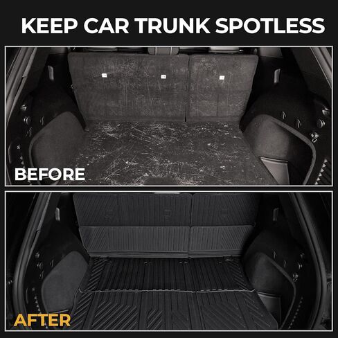 Cargo Mat for Jeep Grand Cherokee 2011-2022 (Not for WL), Full Coverage All Weather TPE Protector Cargo Mat with Backrest Mat Trunk Mat Cargo Liner for Jeep Grand Cherokee Accessories in Kuwait