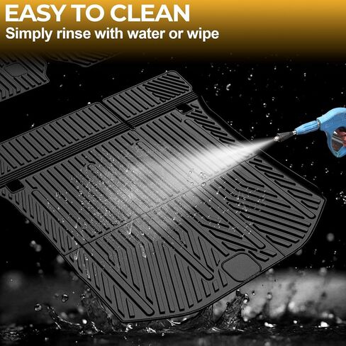 Cargo Mat for Jeep Grand Cherokee 2011-2022 (Not for WL), Full Coverage All Weather TPE Protector Cargo Mat with Backrest Mat Trunk Mat Cargo Liner for Jeep Grand Cherokee Accessories in Kuwait